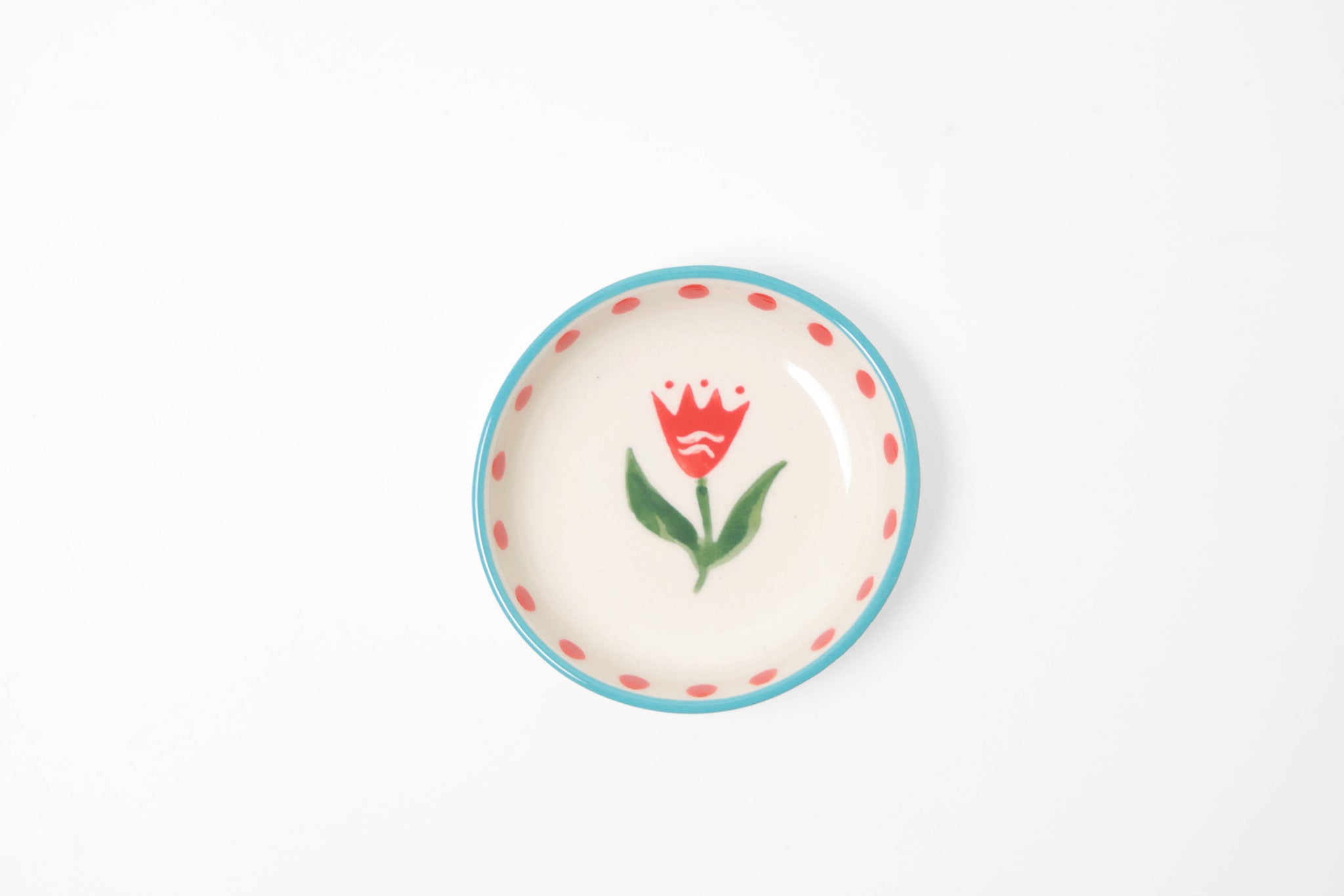 Beck Combo Small Flower Trinket Tray-Trinket Dish-Ceramic Tasting Bow