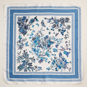 Floral Butterfly Print Scarf – Rose