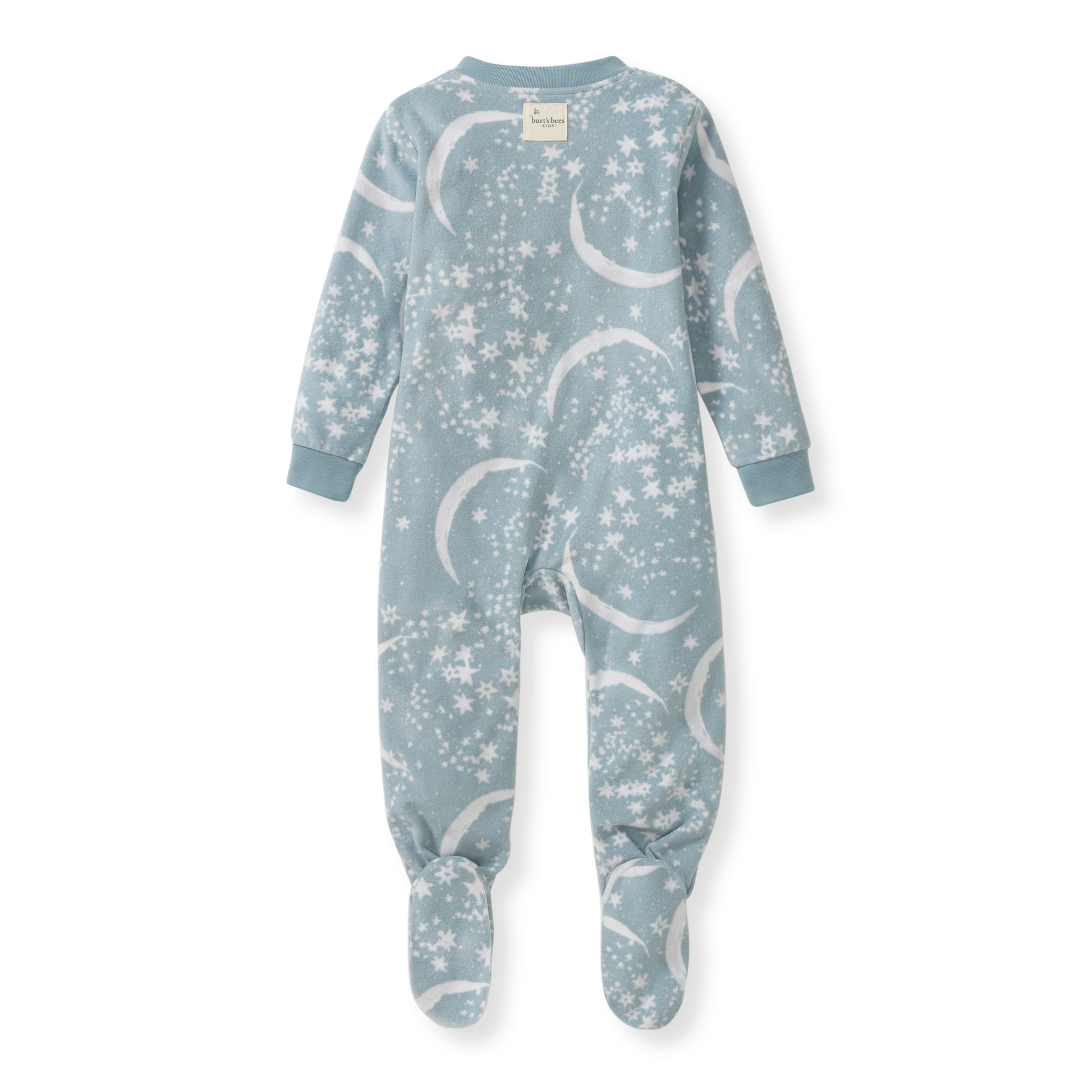 Burt's Bees Celestial Moon polarbee™ Repreve® Fleece Pajamas - Mountain Blue