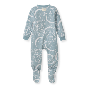 Burt's Bees Celestial Moon polarbee™ Repreve® Fleece Pajamas - Mountain Blue