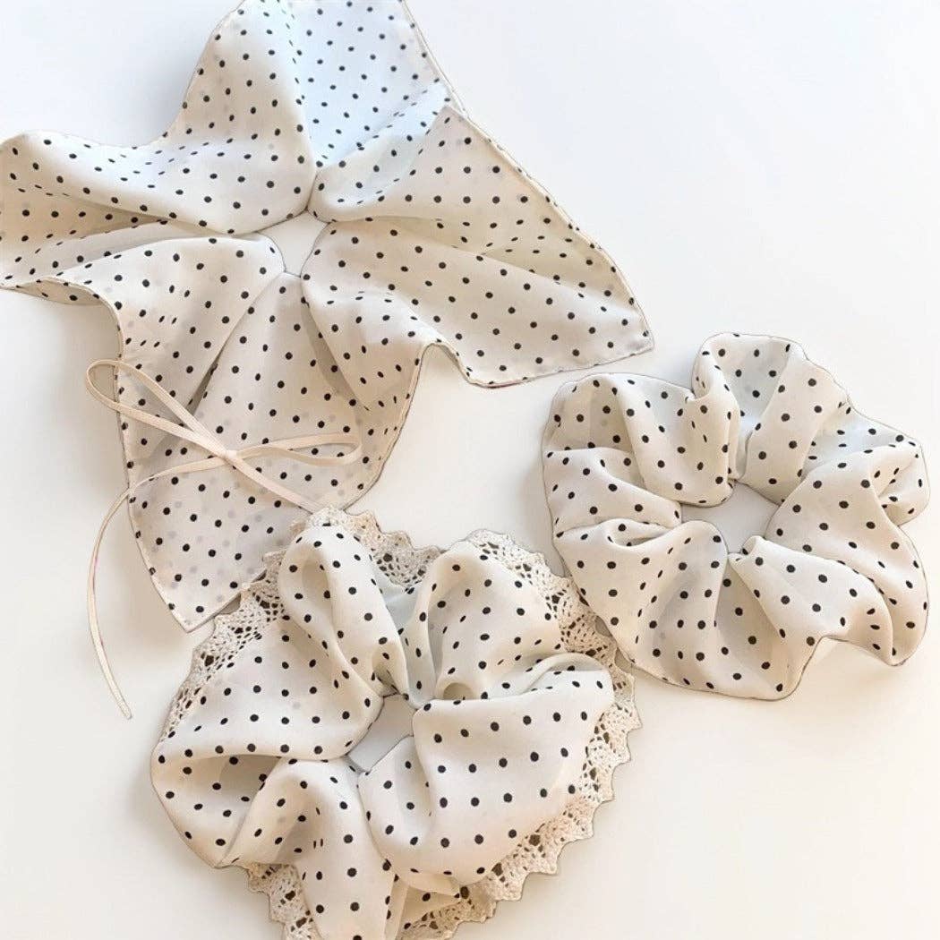 Sweet Polka Dot Scrunchies