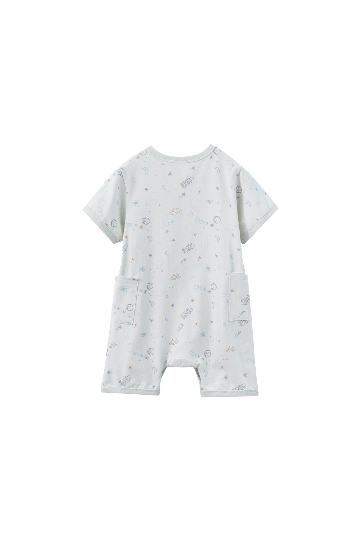 Baby Organic Bamboo Romper-Space