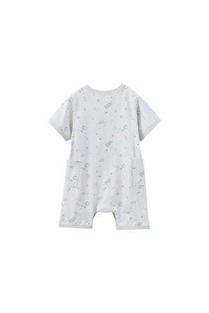 Baby Organic Bamboo Romper-Space