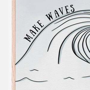 Make Waves | Surf Nursery Room Decor 8x10