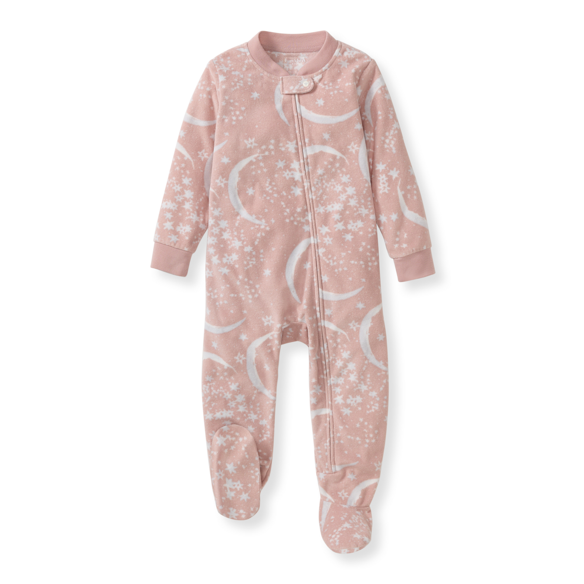 Burt's Bees Celestial Moon polarbee™ Repreve® Fleece Pajamas - Organic Rose