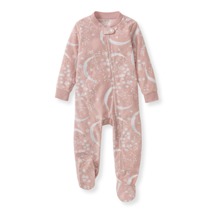 Burt's Bees Celestial Moon polarbee™ Repreve® Fleece Pajamas - Organic Rose