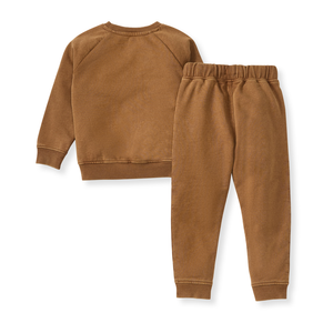 Burt's Bees Acid Wash Football Infant Sweatshirt Set