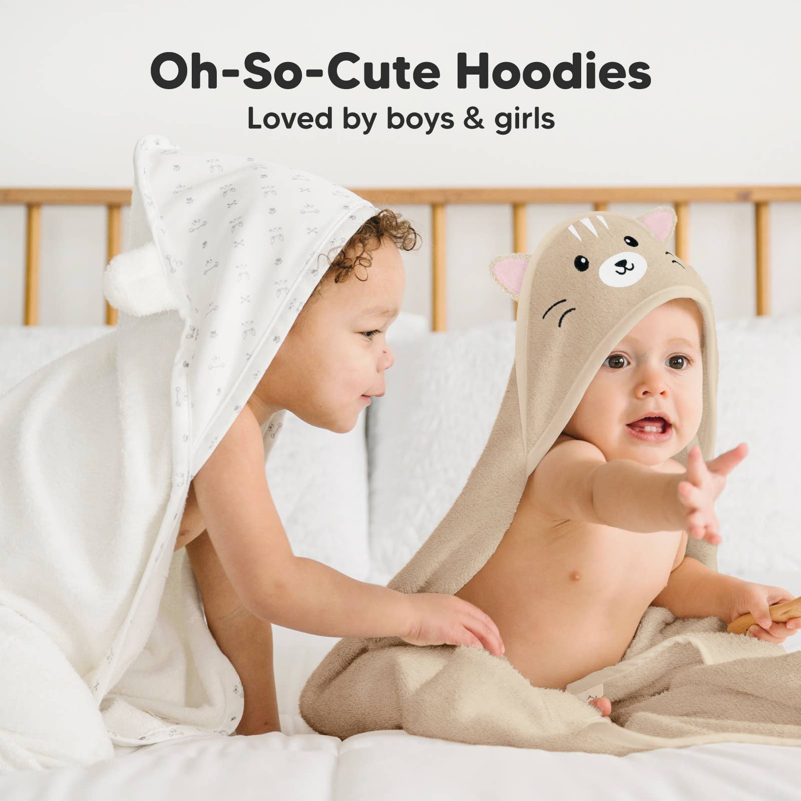 KeaBabies Cuddle Baby Hooded Towel