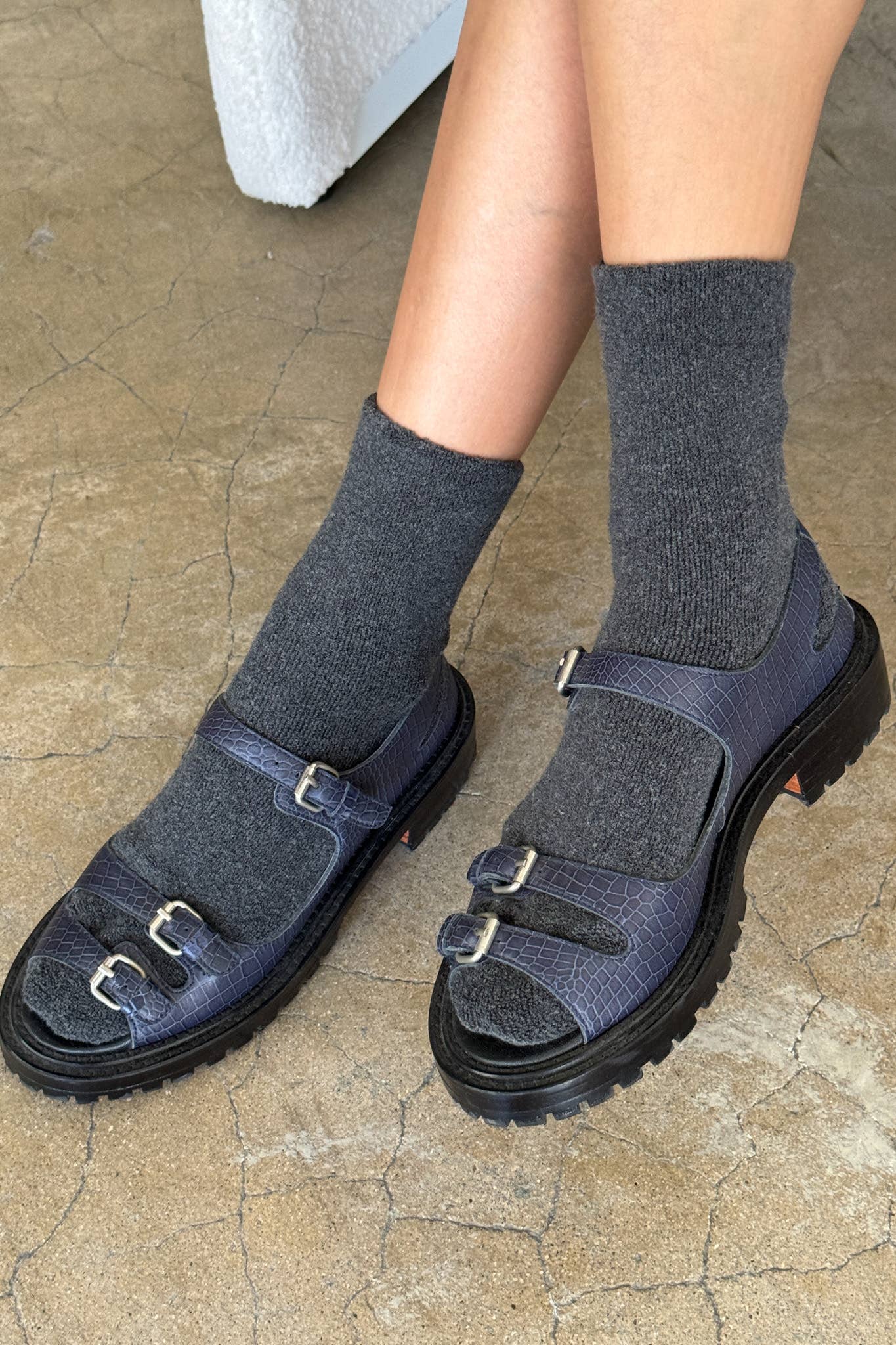 Cloud Socks: Ecru