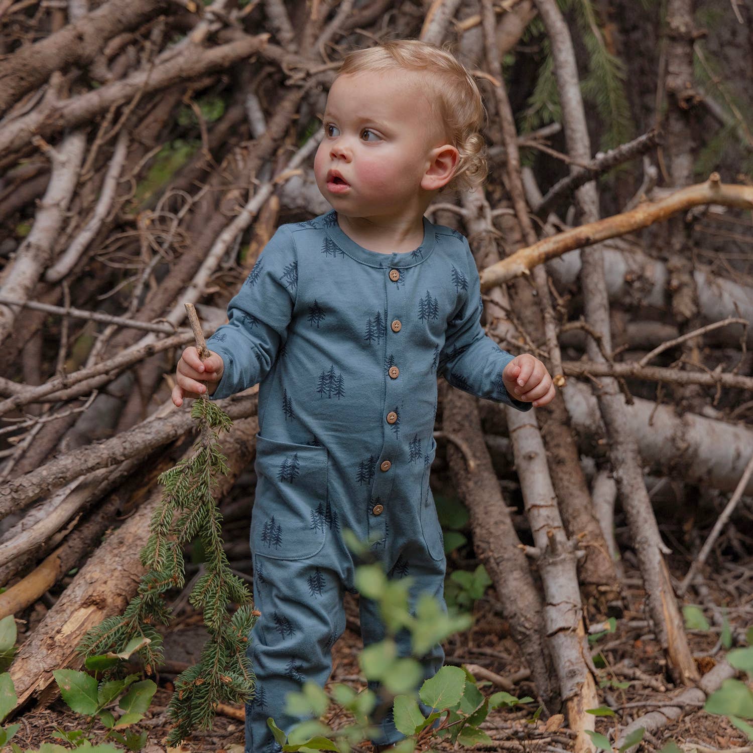 Pocket Romper- Twilight Forest