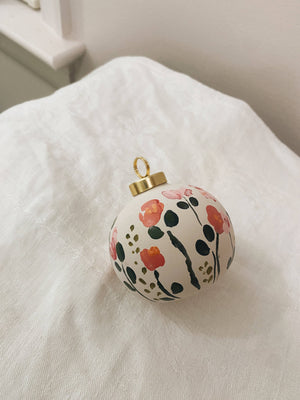 Hand Painted Ornament: Wildflower Garden