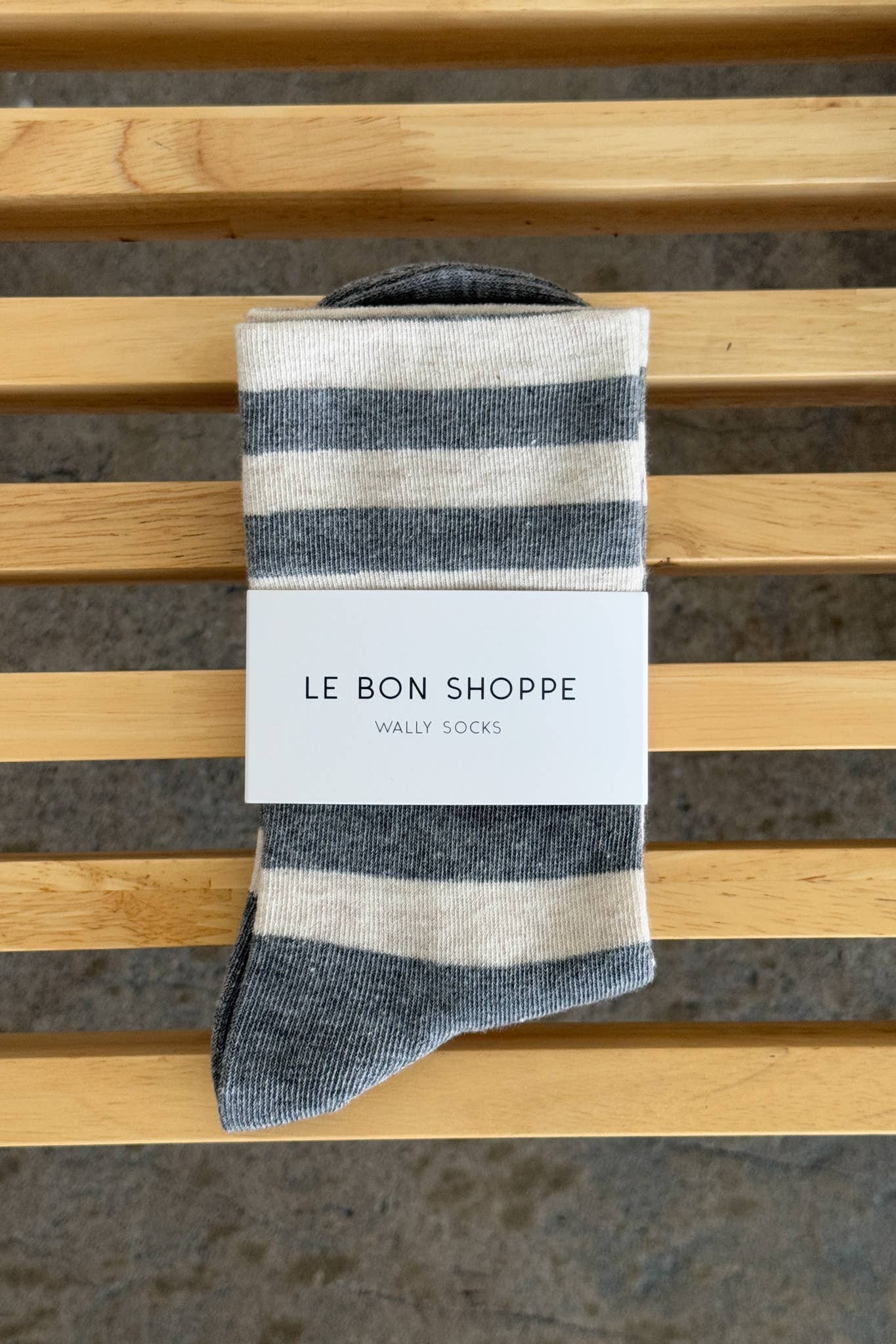 Wally Socks Grey Stripe