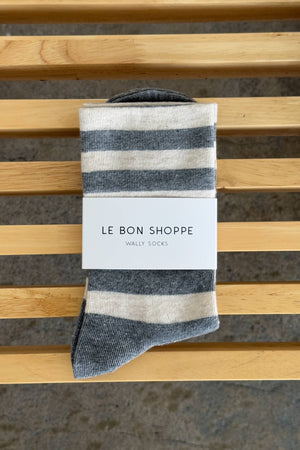 Wally Socks Grey Stripe