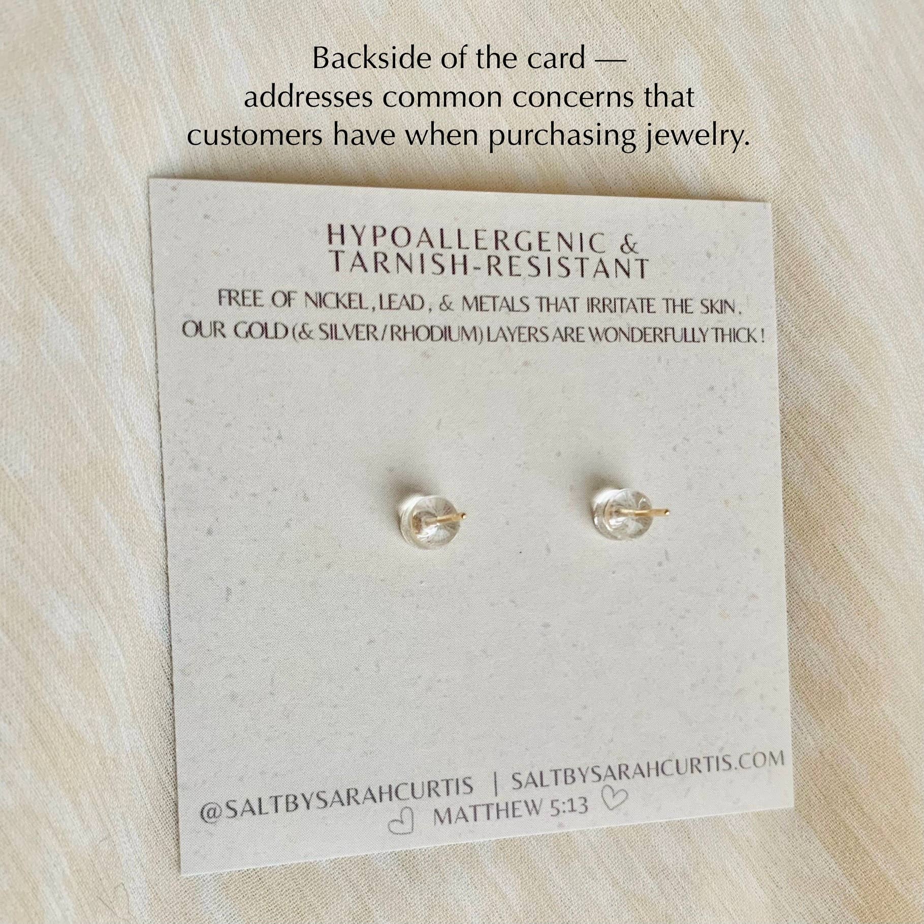 Starfish Studs | silver (white gold)