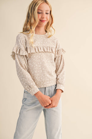 Ella Ruffle Sweatshirt