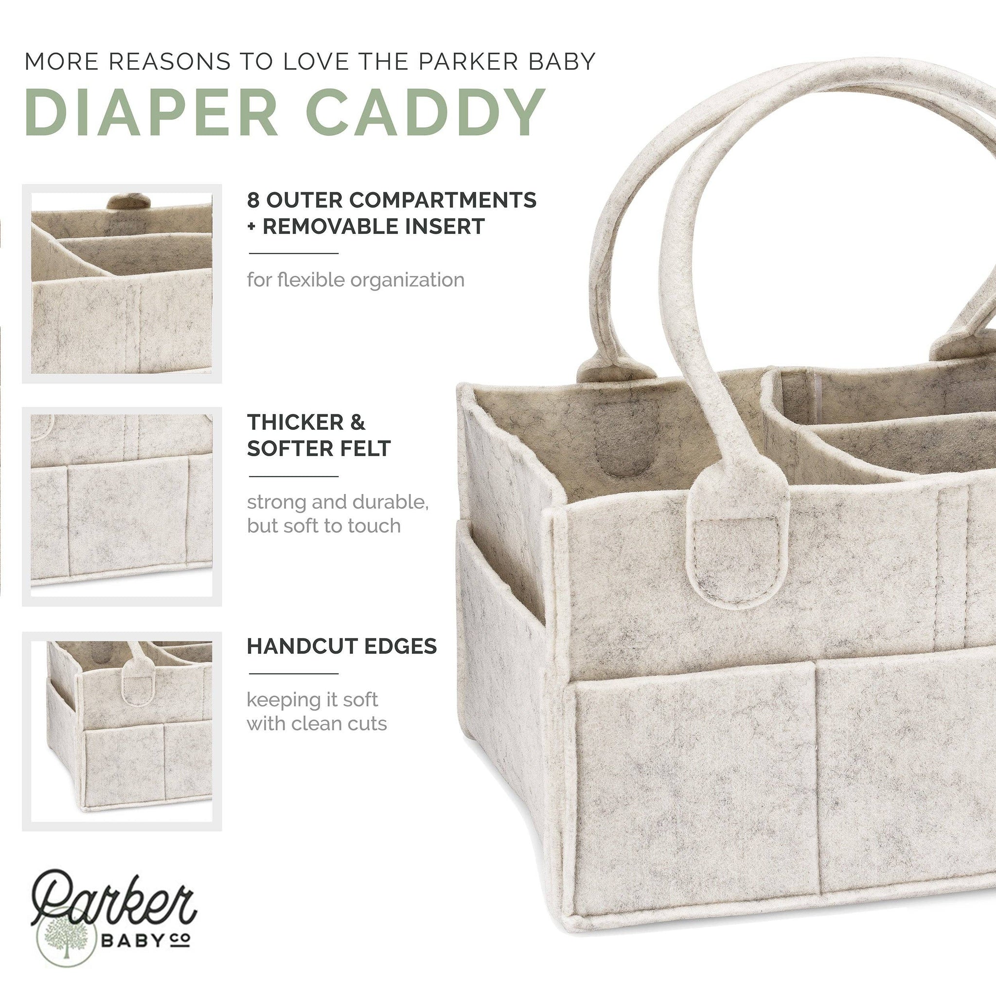 Diaper Caddy in White