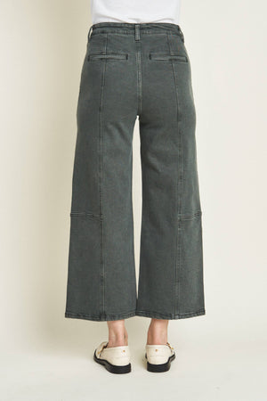 Lawson Relaxed Ankle Crop Jean, Olive Overdye