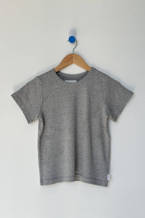 Pointelle Babe Tee Heather Grey
