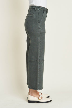 Lawson Relaxed Ankle Crop Jean, Olive Overdye