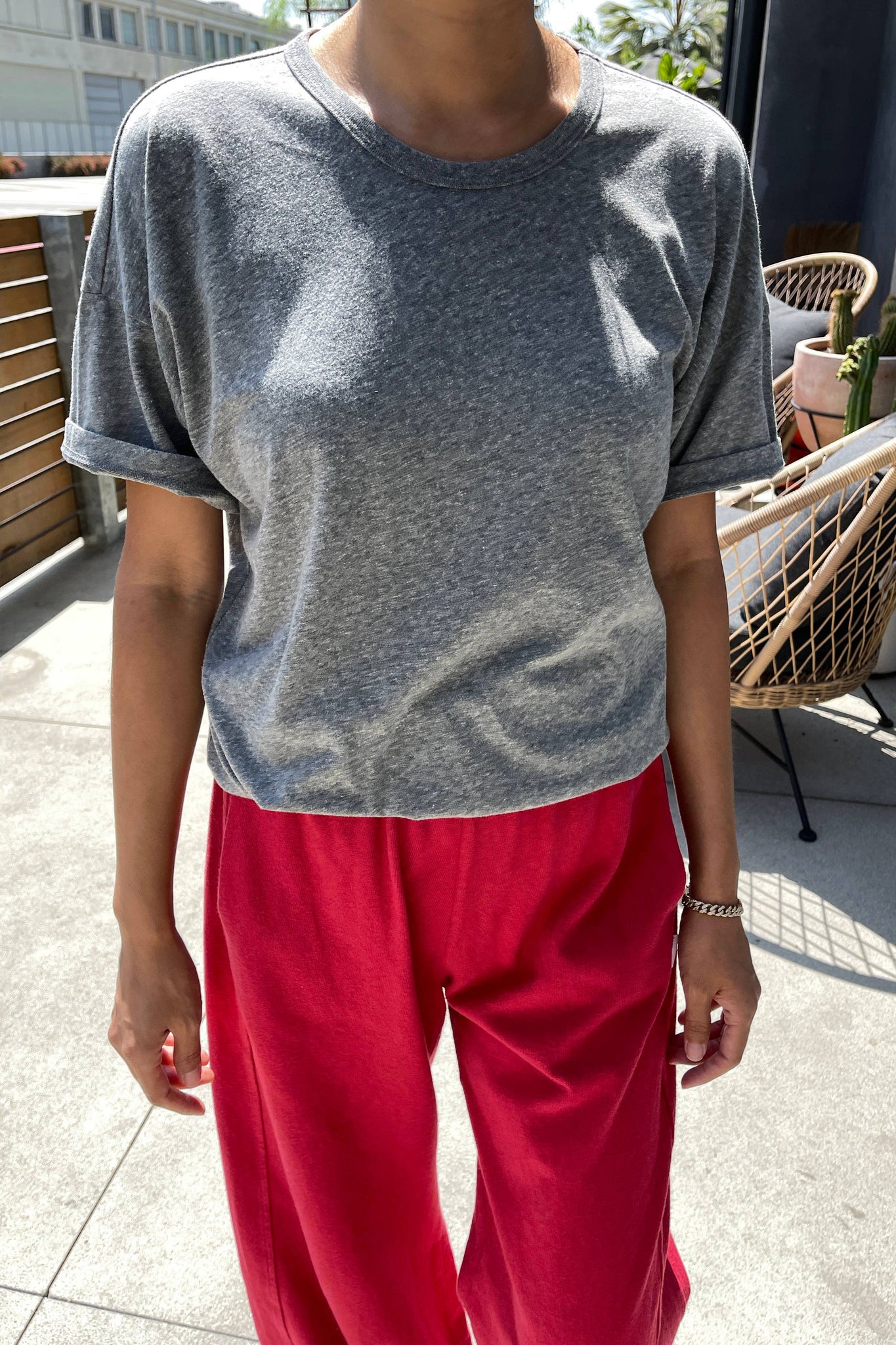 Her Tee Heather Grey