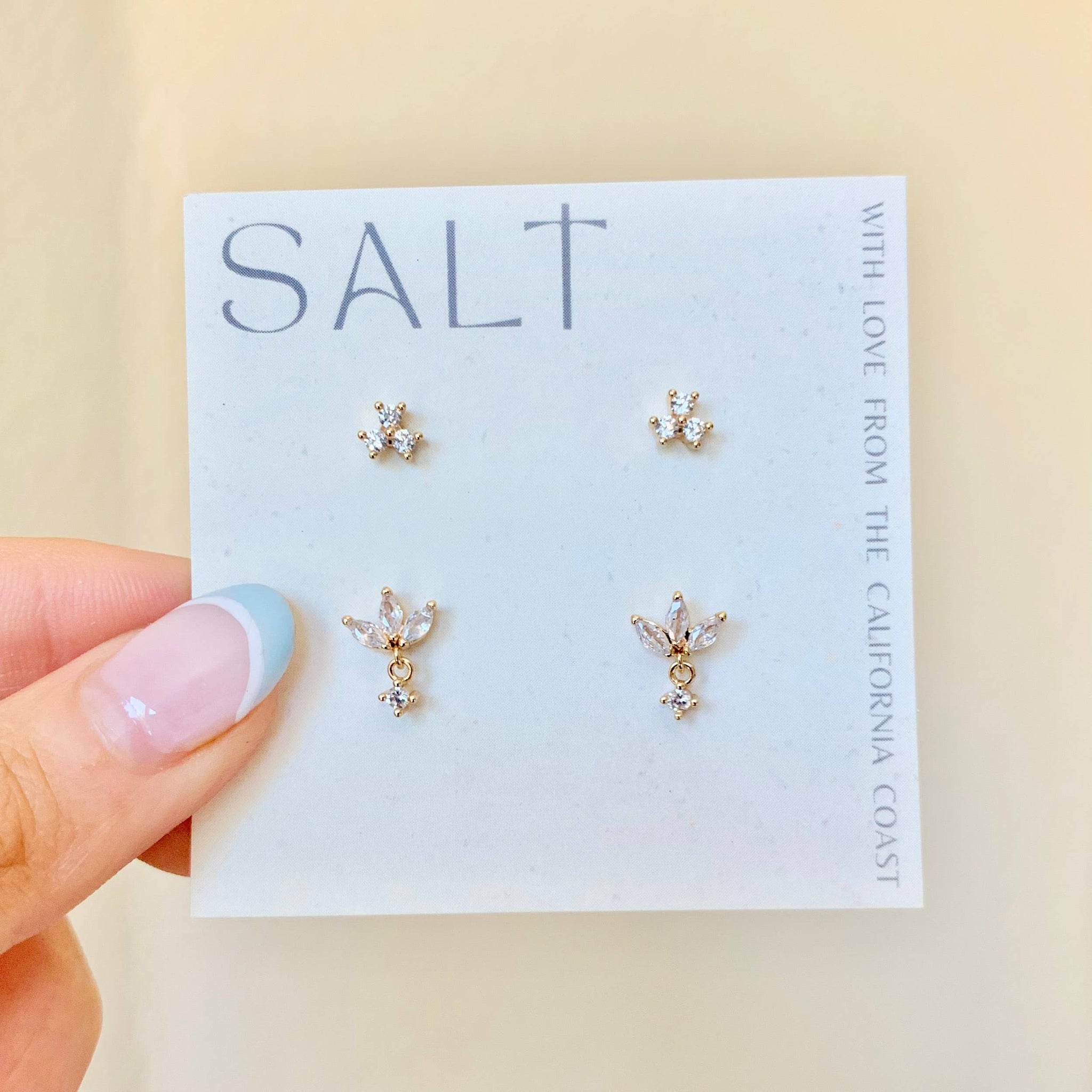 Dainty Stud Sets | crystal stud earrings