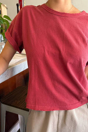 Fille Tee Crayon Red