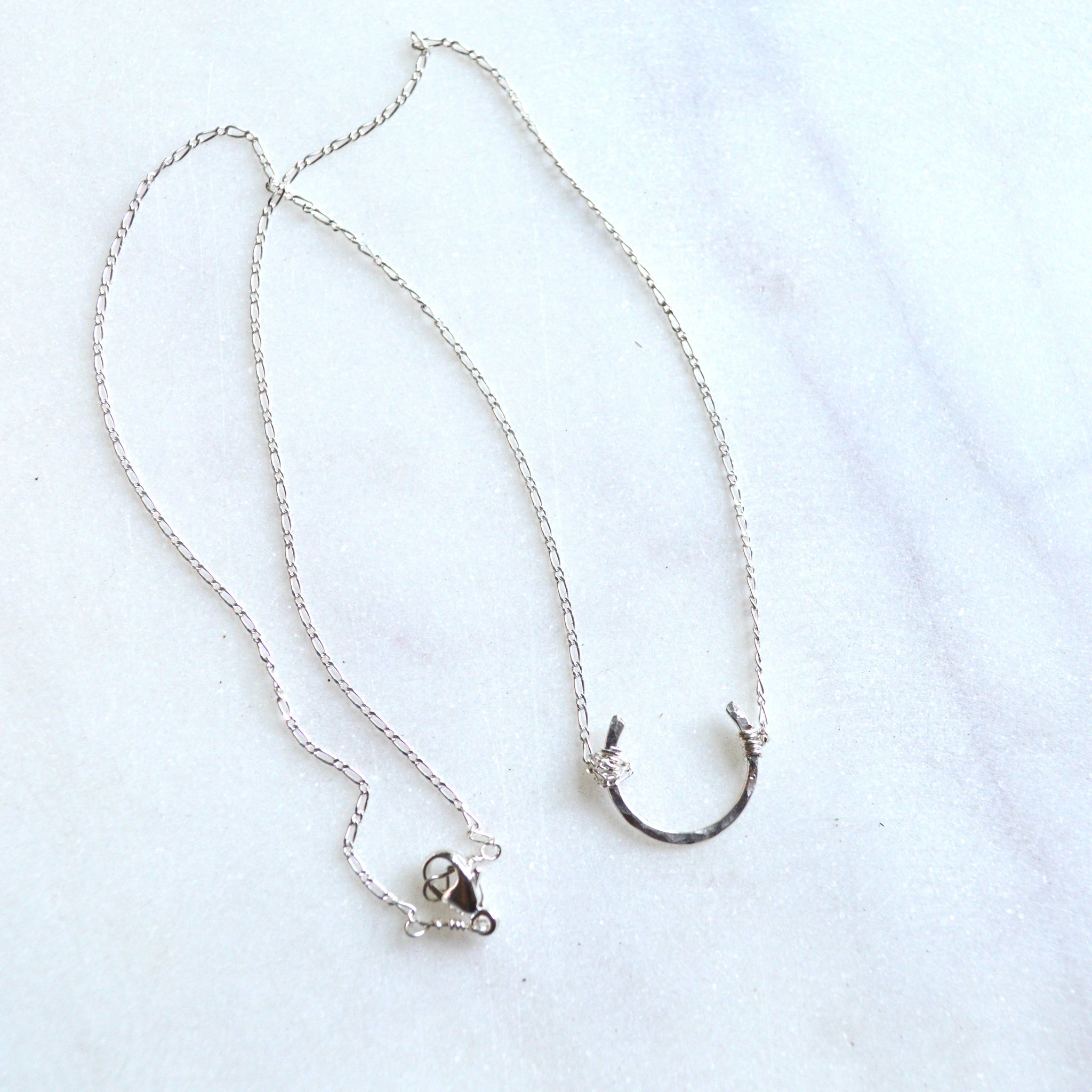 Tiny Horseshoe Necklace