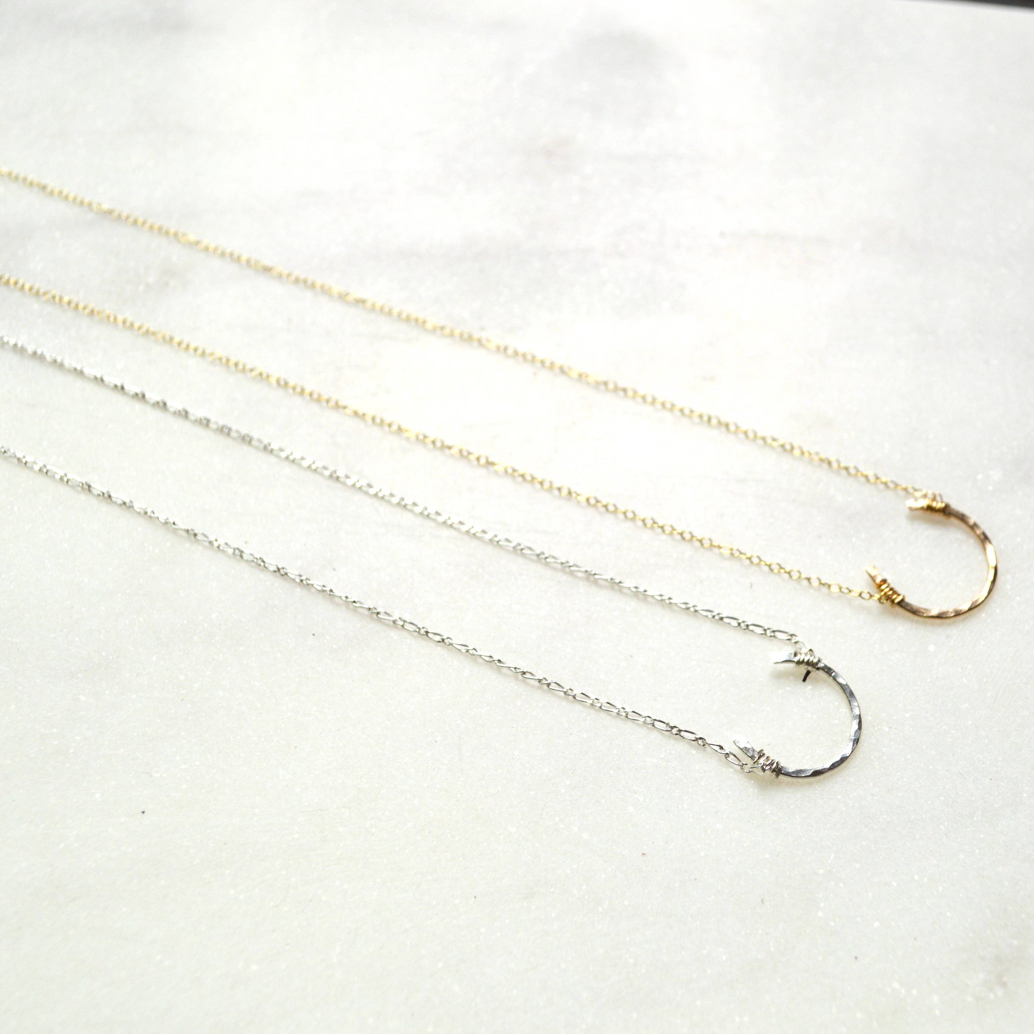 Tiny Horseshoe Necklace