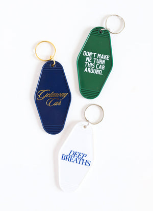 Funny Dad Motel Keychain