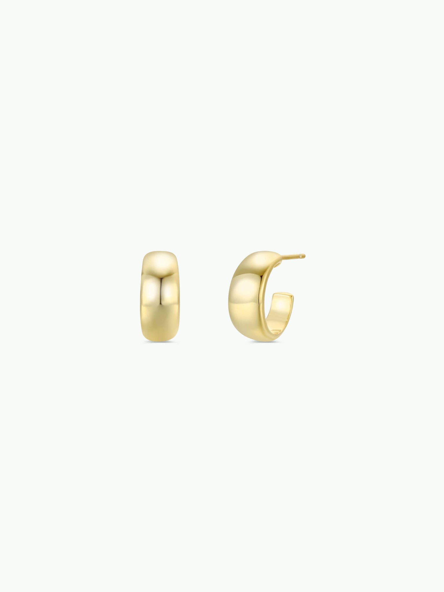 Gold Hoop - Wide - Gold Earrings