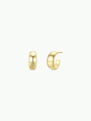 Gold Hoop - Wide - Gold Earrings