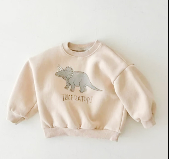 Dino Sweatshirt - Triceratops