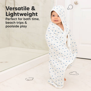 KeaBabies Lyra Muslin Hooded Towel