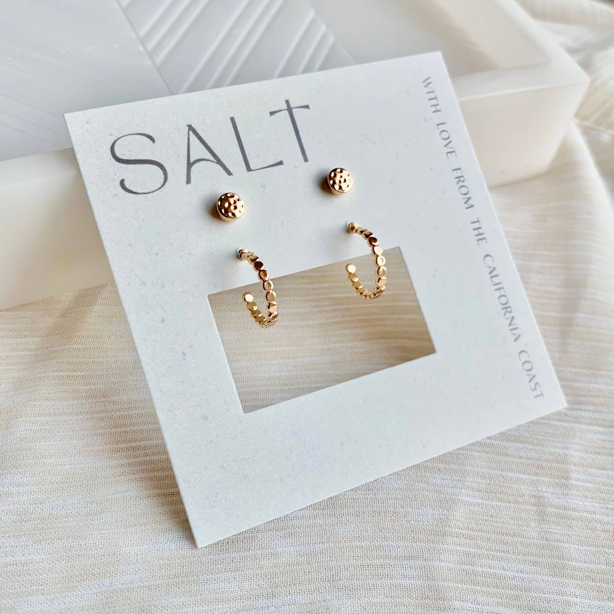 Everyday Hoop + Stud Set| gold