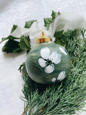 Hand Painted Ornament: Anenome