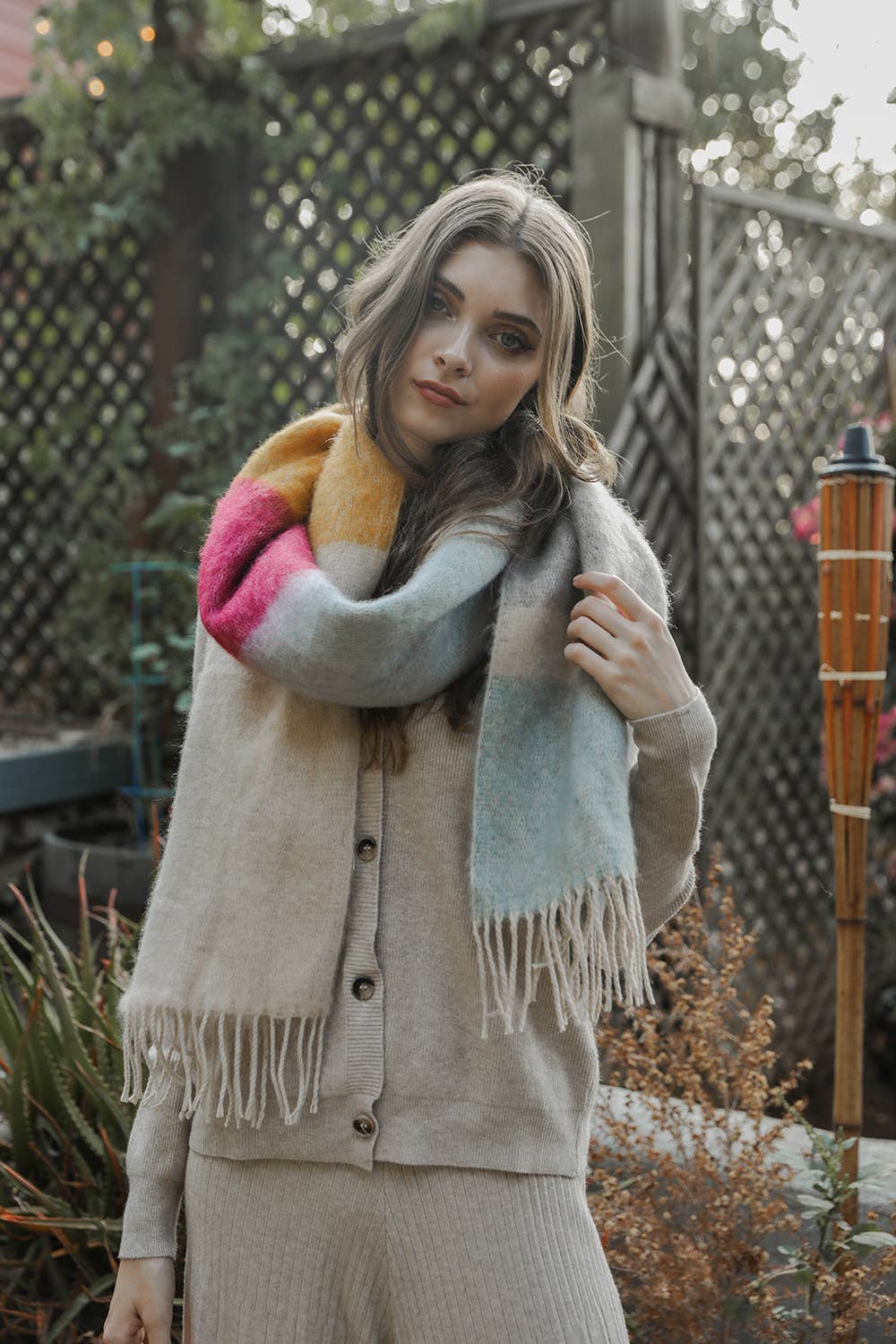 Winny Faux Mohair Scarf