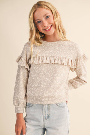 Ella Ruffle Sweatshirt