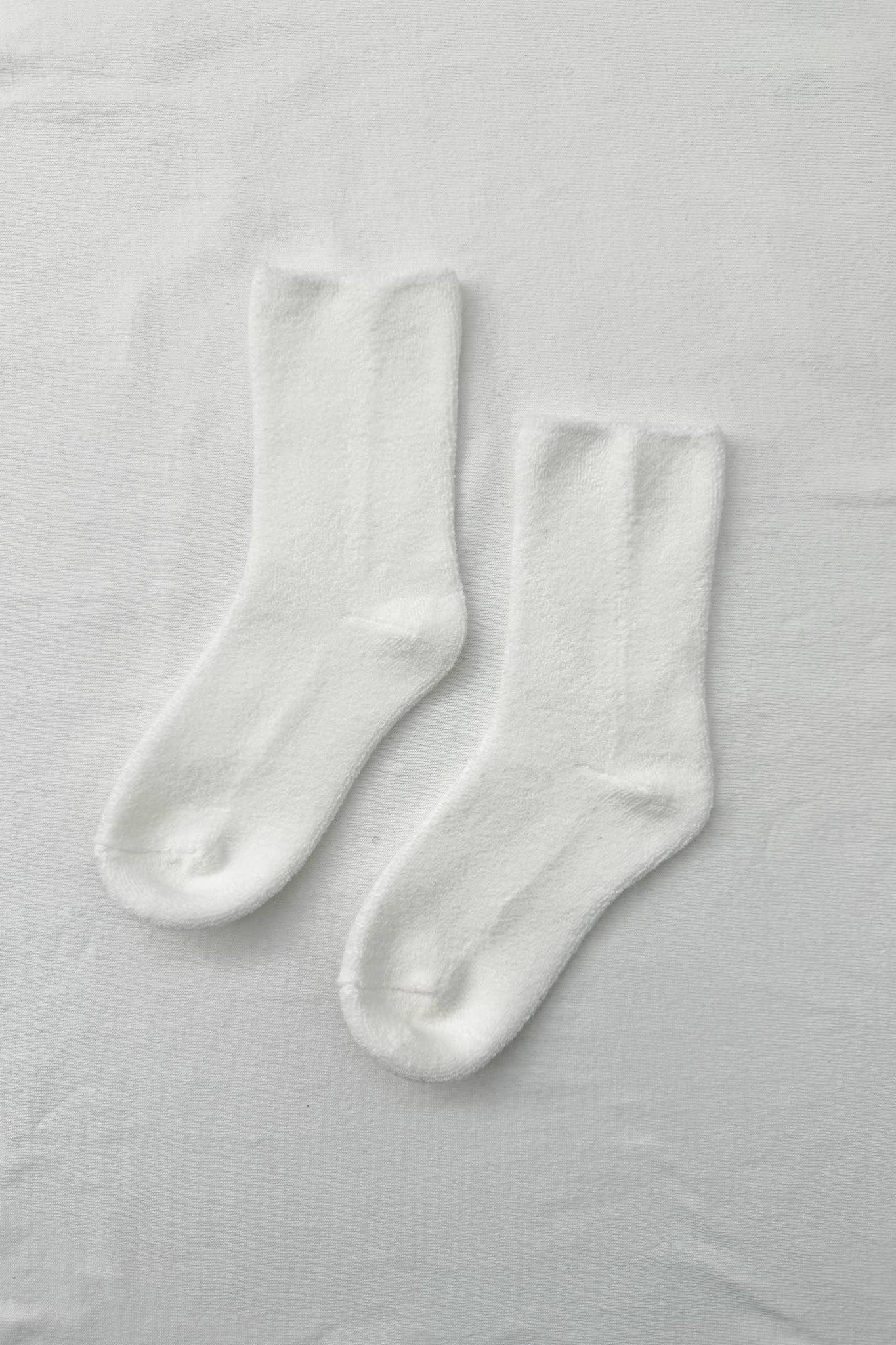 Cloud Socks: Classic White
