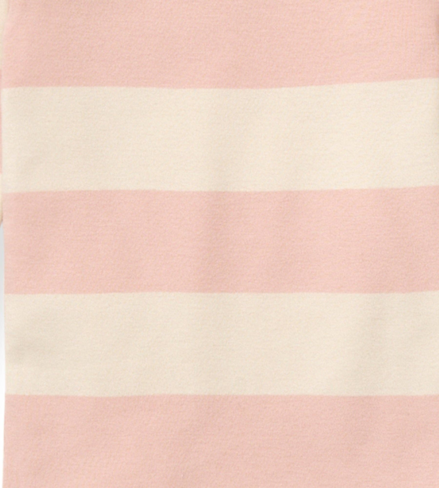 Burt's Bees Rugby Stripe Organic Cotton Sleep & Play - Pink Sand