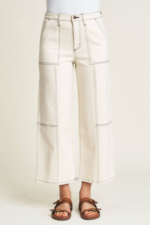 Lawson Relaxed Ankle Crop Jean, Ecru