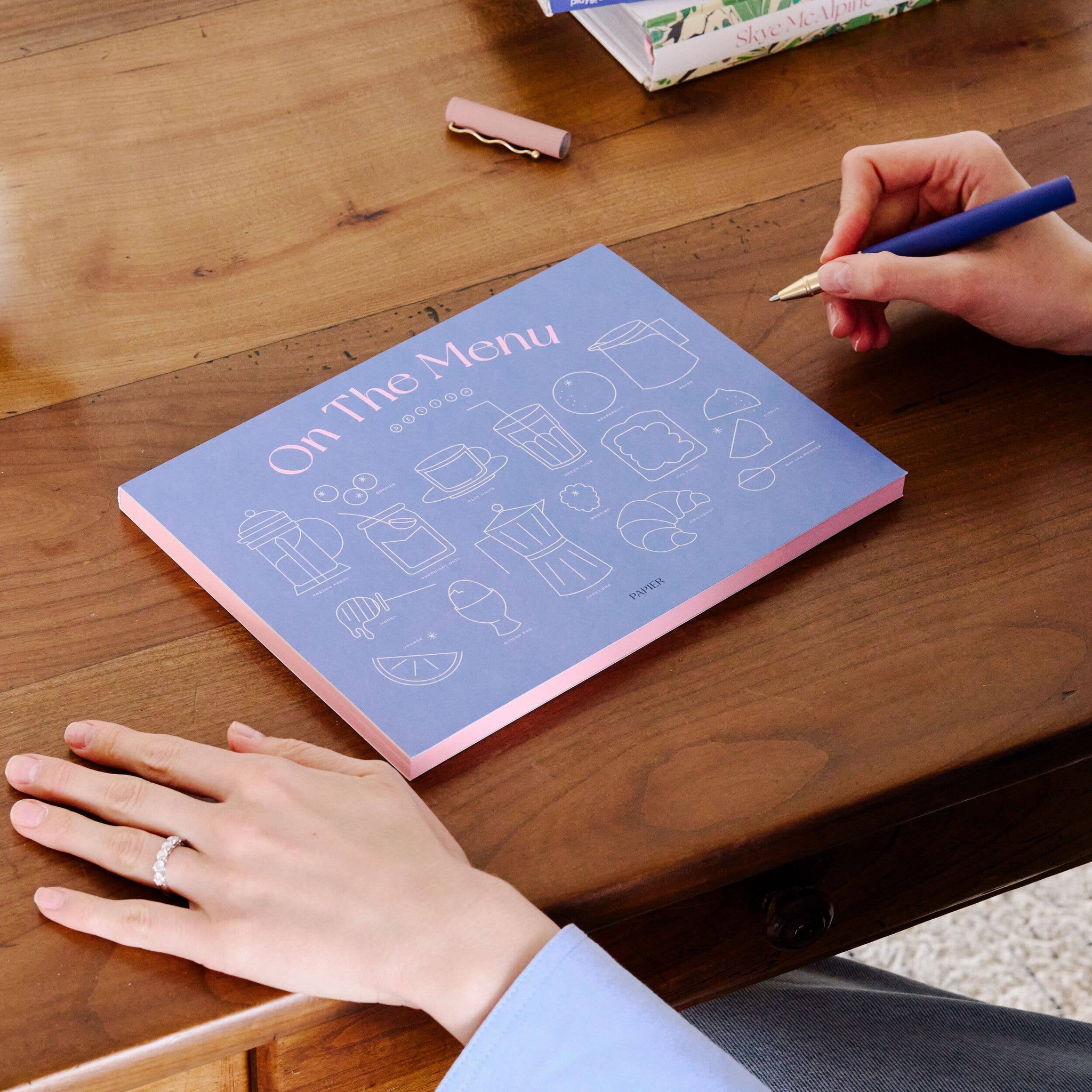 On the Menu Undated Weekly Meal Planner & Grocery List