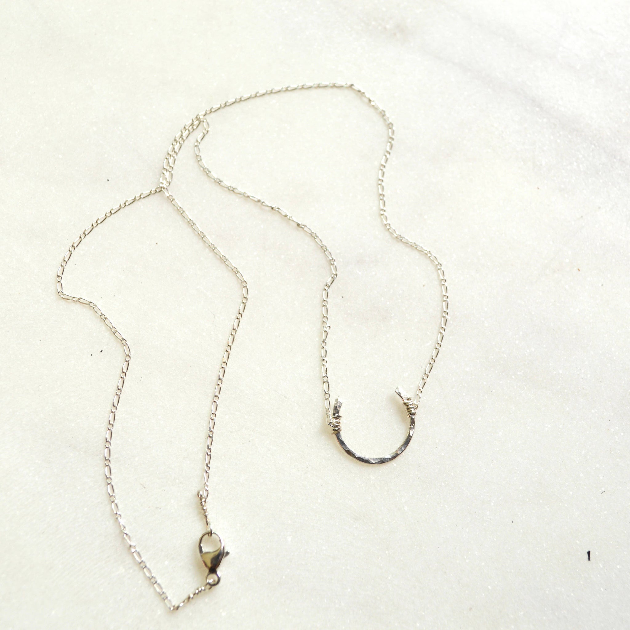 Tiny Horseshoe Necklace