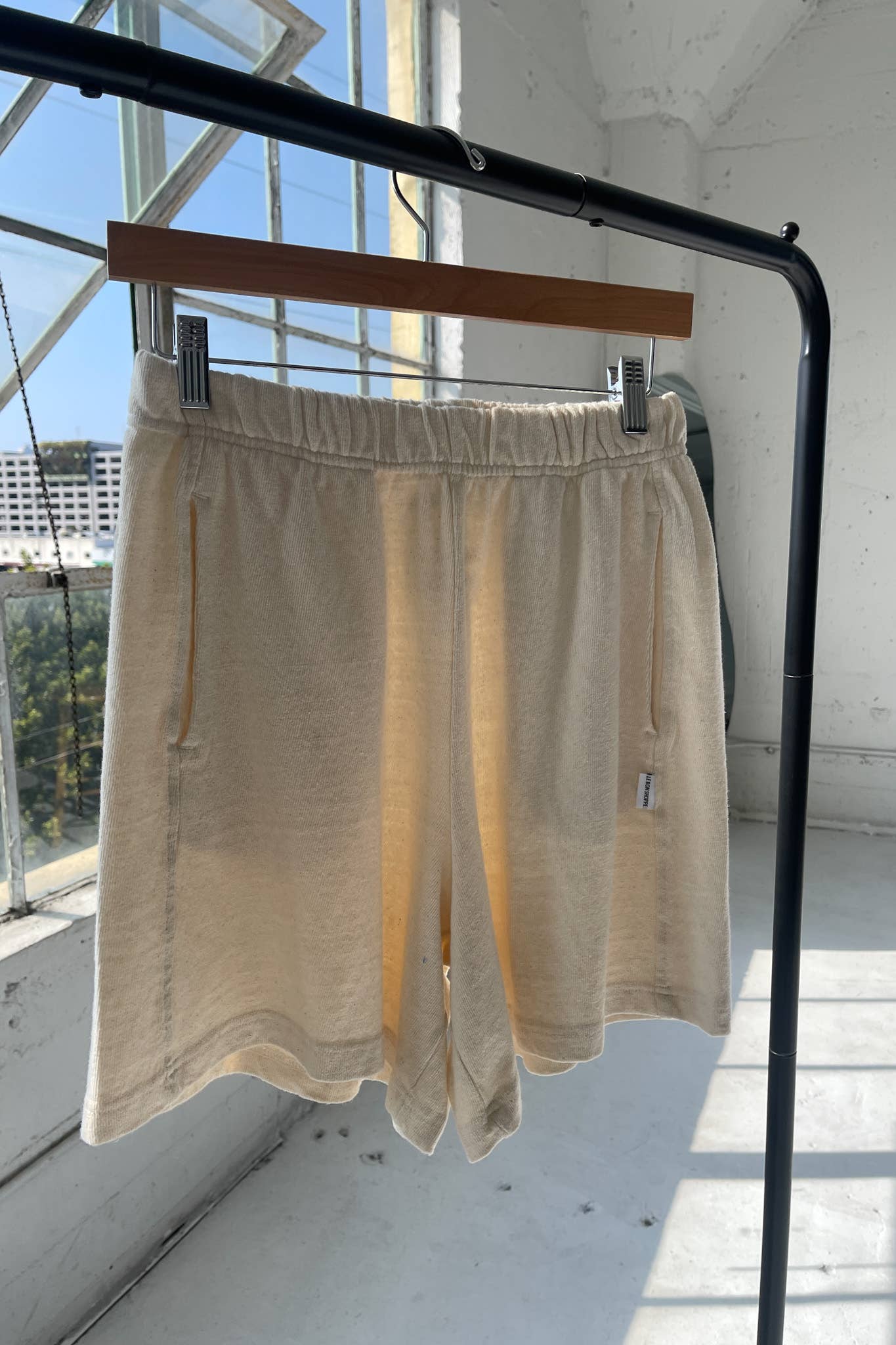 Flared Basketball Shorts Naturel