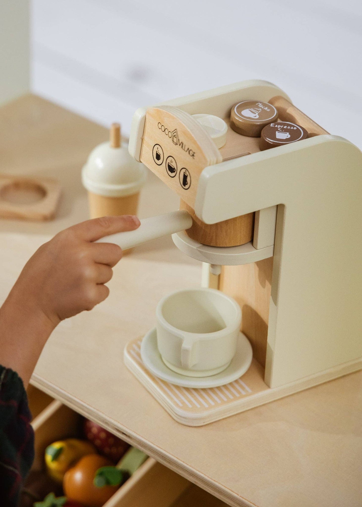 Wooden Coffee Maker Set