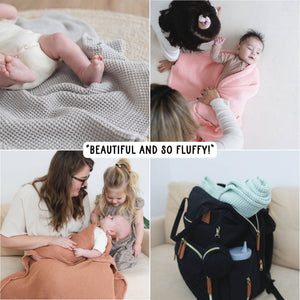 Cinnamon Waffle Bamboo Baby Blanket
