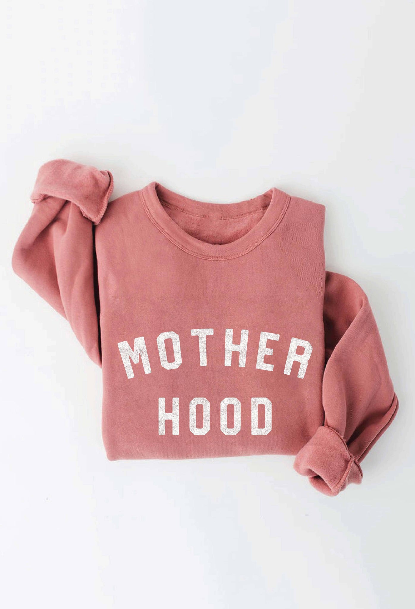 MOTHER HOOD Graphic Sweatshirt- Mauve