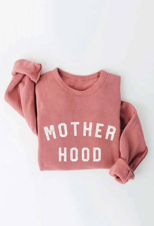 MOTHER HOOD Graphic Sweatshirt- Mauve