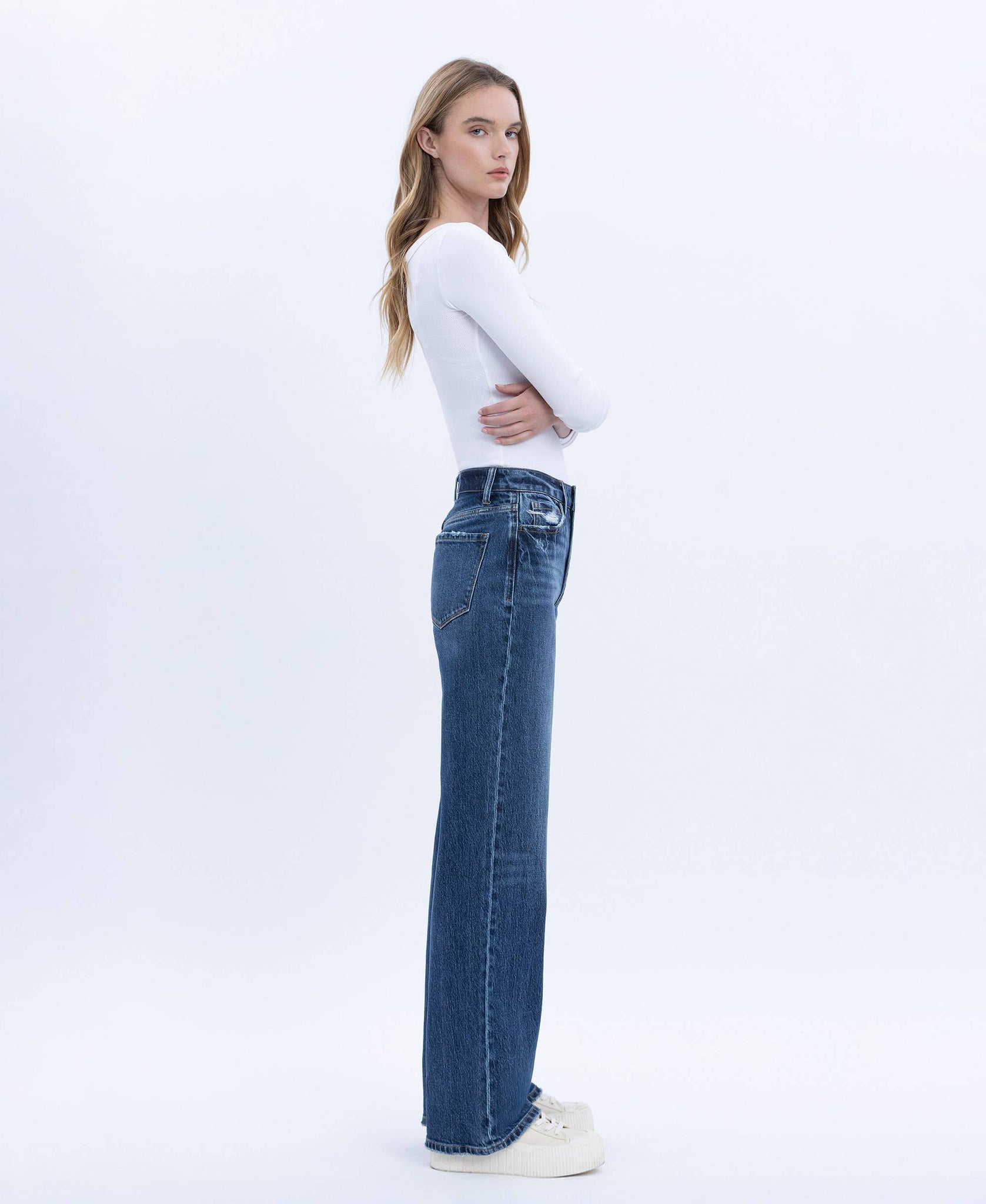 Eli High Rise Wide Leg Jeans