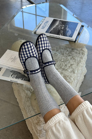 Classic Cashmere Socks Grey Melange