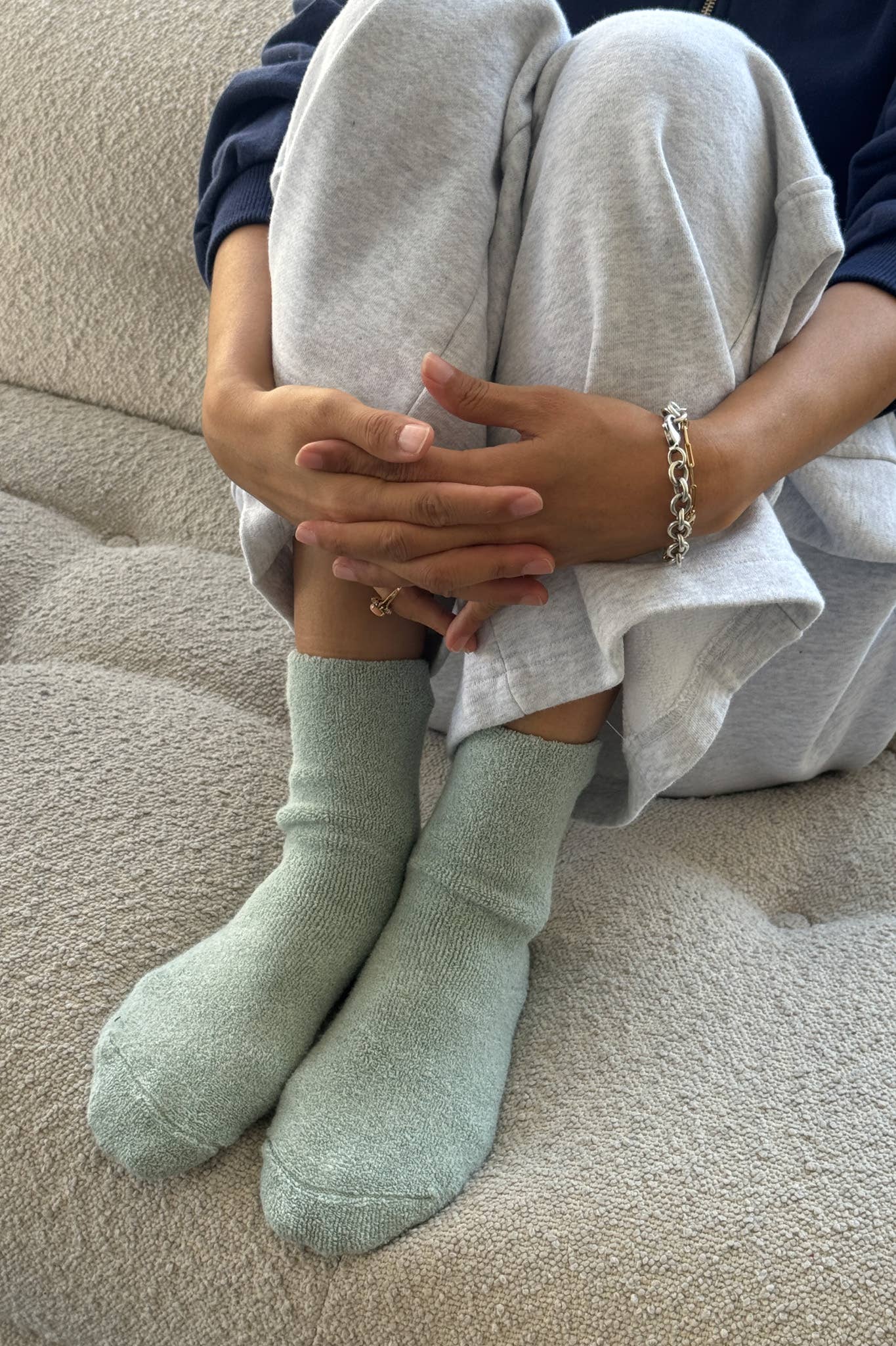 Cloud Socks: Ecru